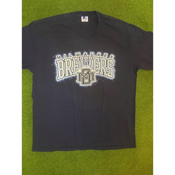 90s Milwaukee Brewers - Vintage MLB T-Shirt (Large) - Picture 1 of 1